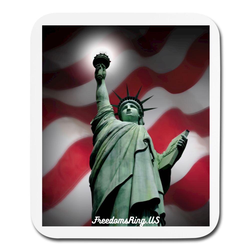 LIBERTY'S LIGHT - Mouse pad Vertical - white