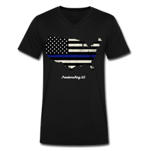 Load image into Gallery viewer, BLUE LINE USA - Men&#39;s V-Neck T-Shirt - black
