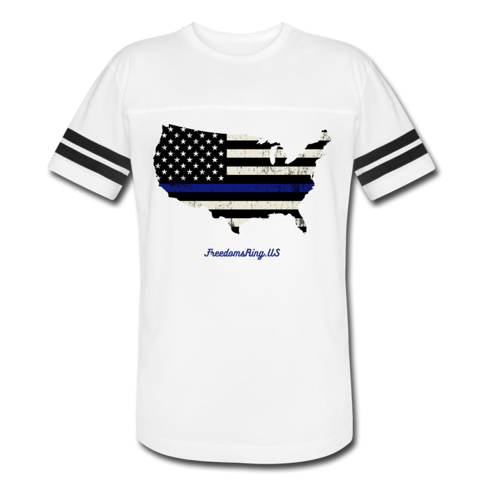 BLUE LINE USA - Vintage Sport T-Shirt - white/black