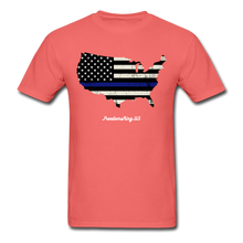 Load image into Gallery viewer, BLUE LINE USA - Unisex ComfortWash Garment Dyed T-Shirt - coral
