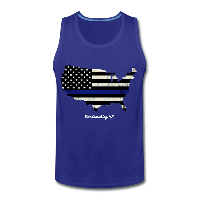 BLUE LINE USA - Men’s Premium Tank - royal blue