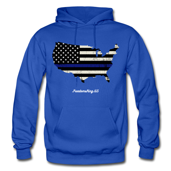 BLUE LINE USA - Gildan Heavy Blend Adult Hoodie - royal blue