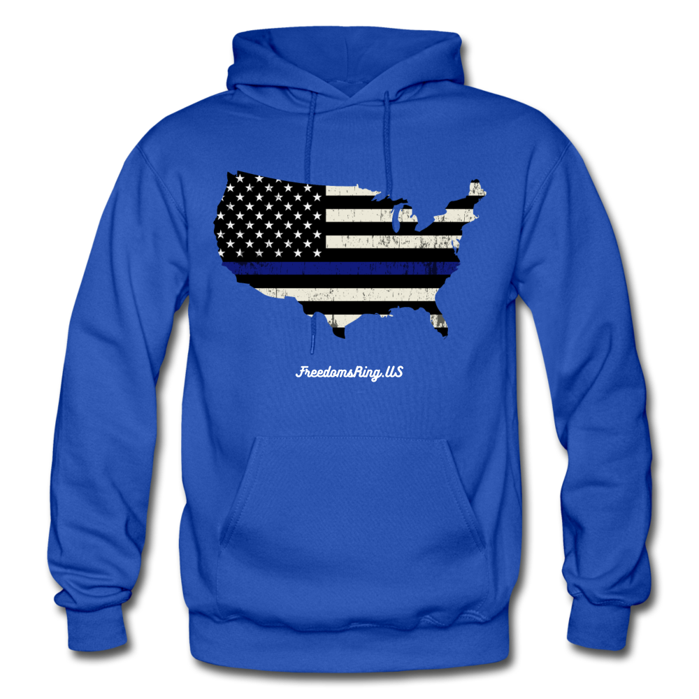 BLUE LINE USA - Gildan Heavy Blend Adult Hoodie - royal blue