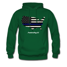 Load image into Gallery viewer, BLUE LINE USA - Men&#39;s Hoodie - forest green
