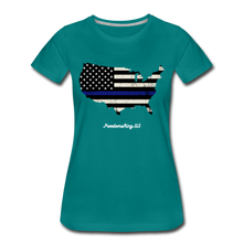 Load image into Gallery viewer, BLUE LINE USA - Women’s Premium T-Shirt - teal
