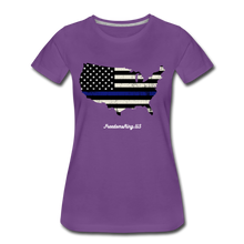 Load image into Gallery viewer, BLUE LINE USA - Women’s Premium T-Shirt - purple
