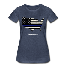 Load image into Gallery viewer, BLUE LINE USA - Women’s Premium T-Shirt - heather blue
