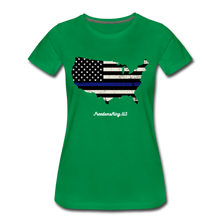 Load image into Gallery viewer, BLUE LINE USA - Women’s Premium T-Shirt - kelly green
