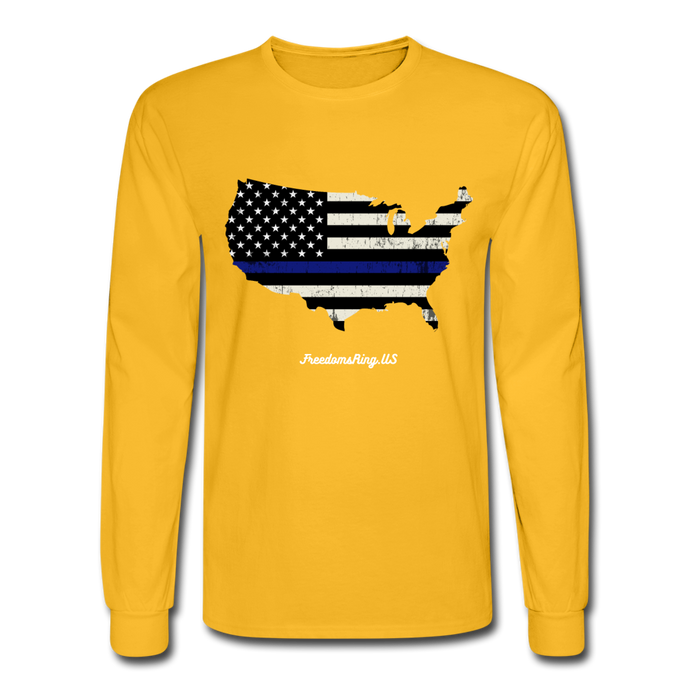 BLUE LINE USA - Men's Long Sleeve T-Shirt - gold