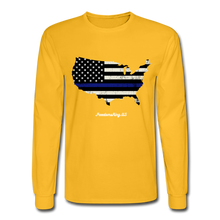 Load image into Gallery viewer, BLUE LINE USA - Men&#39;s Long Sleeve T-Shirt - gold
