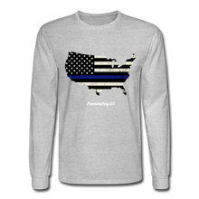 Load image into Gallery viewer, BLUE LINE USA - Men&#39;s Long Sleeve T-Shirt - heather gray
