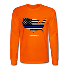 Load image into Gallery viewer, BLUE LINE USA - Men&#39;s Long Sleeve T-Shirt - orange
