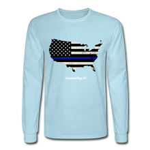 Load image into Gallery viewer, BLUE LINE USA - Men&#39;s Long Sleeve T-Shirt - powder blue
