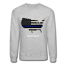 Load image into Gallery viewer, BLUE LINE USA - Crewneck Sweatshirt - heather gray
