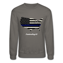 Load image into Gallery viewer, BLUE LINE USA - Crewneck Sweatshirt - asphalt gray
