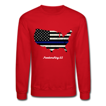 Load image into Gallery viewer, BLUE LINE USA - Crewneck Sweatshirt - red
