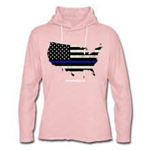 Load image into Gallery viewer, BLUE LINE USA - Unisex Lightweight Terry Hoodie - cream heather pink
