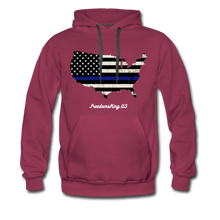 Load image into Gallery viewer, BLUE LINE USA - Men’s Premium Hoodie - burgundy
