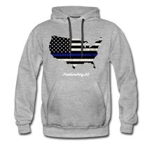 Load image into Gallery viewer, BLUE LINE USA - Men’s Premium Hoodie - heather gray
