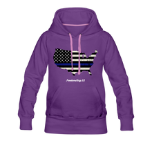 Load image into Gallery viewer, BLUE LINE USA - Women’s Premium Hoodie - purple
