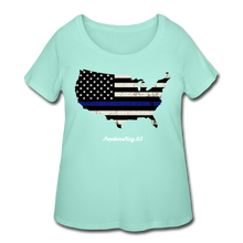 Load image into Gallery viewer, BLUE LINE USA - Women’s Curvy T-Shirt - mint
