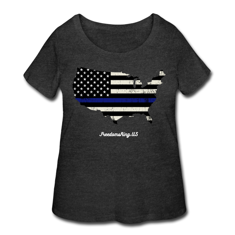 BLUE LINE USA - Women’s Curvy T-Shirt - deep heather