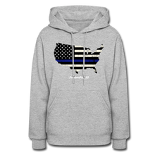 Load image into Gallery viewer, BLUE LINE USA - Women&#39;s Hoodie - heather gray
