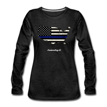 Load image into Gallery viewer, BLUE LINE USA - Women&#39;s Premium Long Sleeve T-Shirt - charcoal gray
