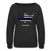 Load image into Gallery viewer, BLUE LINE USA - Women’s Crewneck Sweatshirt - heather black
