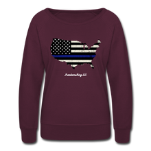 Load image into Gallery viewer, BLUE LINE USA - Women’s Crewneck Sweatshirt - plum
