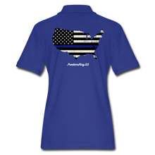 Load image into Gallery viewer, BLUE LINE USA - Women&#39;s Pique Polo Shirt - royal blue
