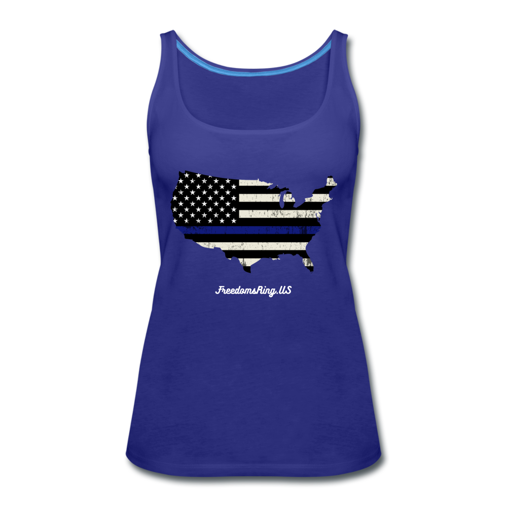 BLUE LINE USA - Women’s Premium Tank Top - royal blue