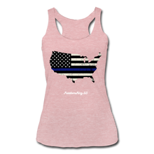 Load image into Gallery viewer, BLUE LINE USA - Women’s Tri-Blend Racerback Tank - heather dusty rose
