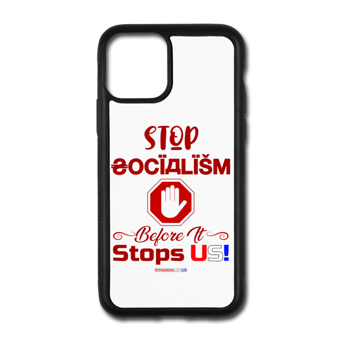 STOP SOCIALISM - iPhone 11 Pro Case - white/black