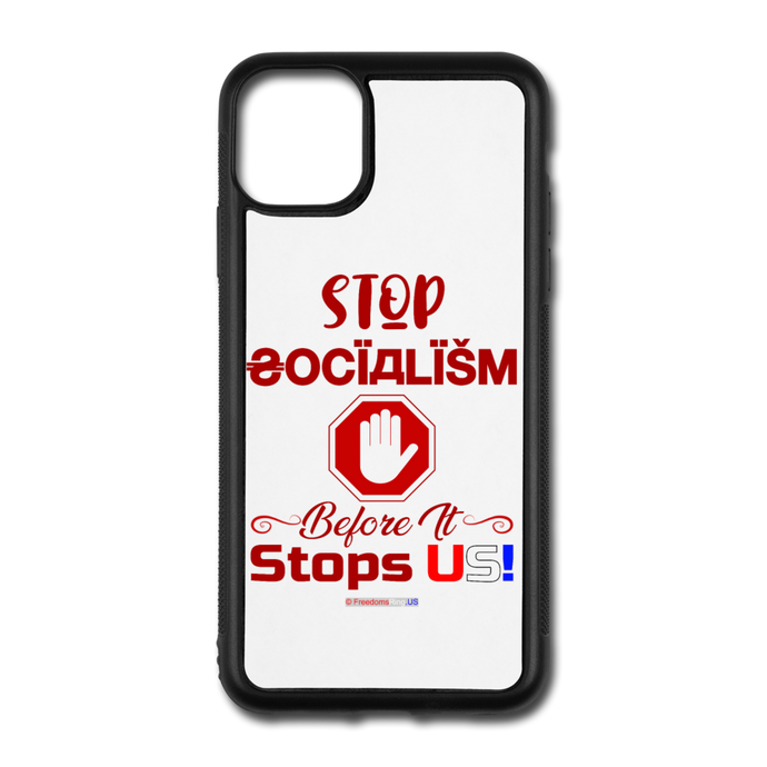 STOP SOCIALISM - iPhone 11 Pro Max Case - white/black