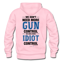 Load image into Gallery viewer, MORE IDIOT CONTROL - Gildan Heavy Blend Adult Hoodie - light pink
