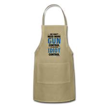 Load image into Gallery viewer, MORE IDIOT CONTROL - Adjustable Apron - khaki
