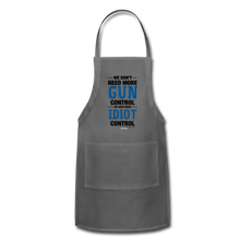 Load image into Gallery viewer, MORE IDIOT CONTROL - Adjustable Apron - charcoal
