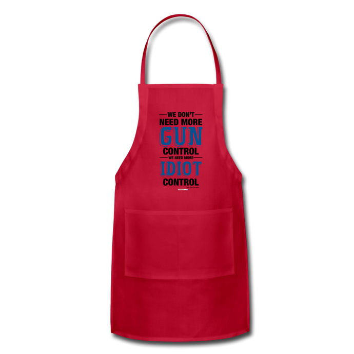 MORE IDIOT CONTROL - Adjustable Apron - red