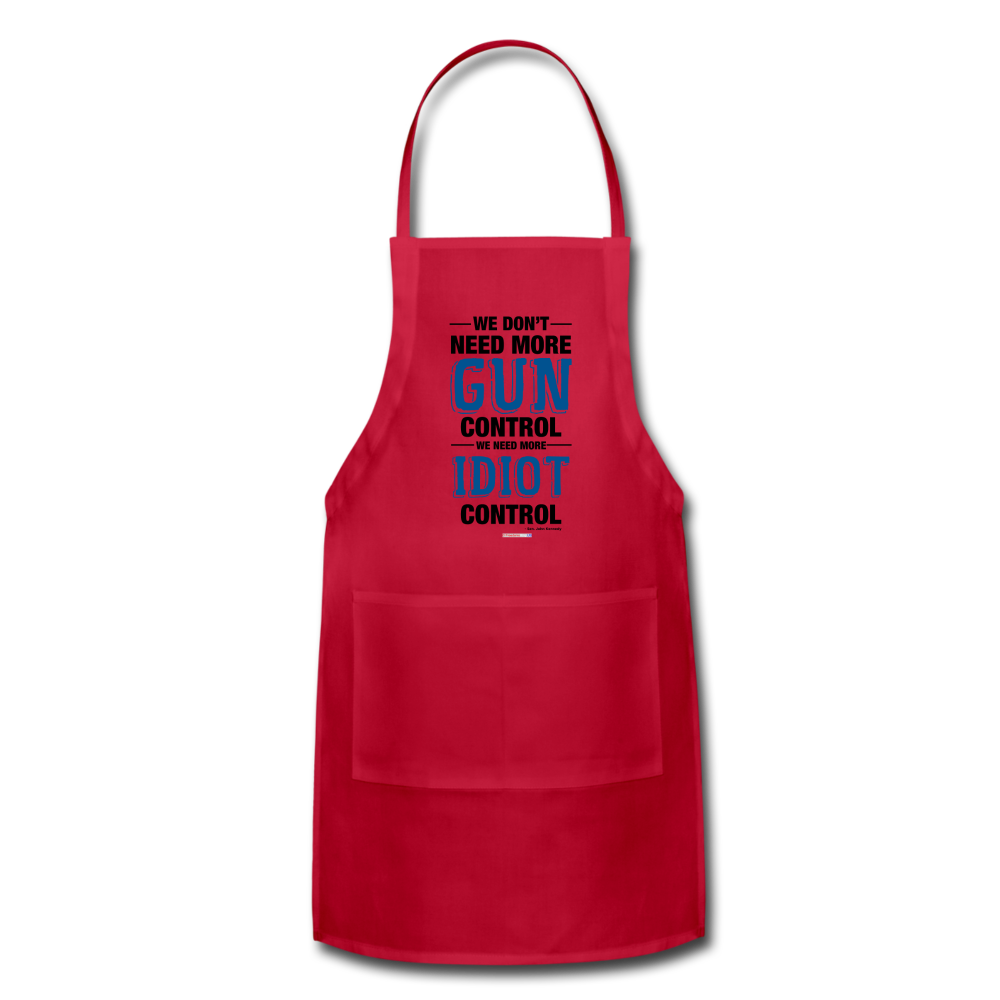 MORE IDIOT CONTROL - Adjustable Apron - red