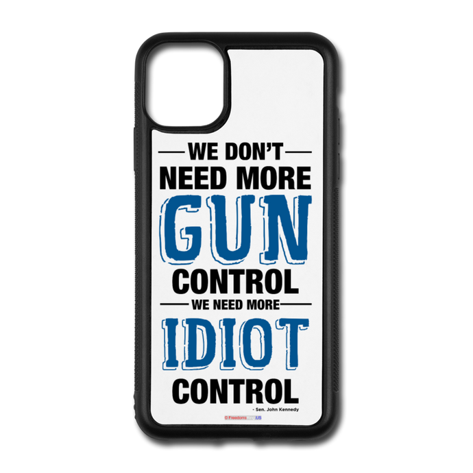 MORE IDIOT CONTROL - iPhone 11 Pro Max Case - white/black