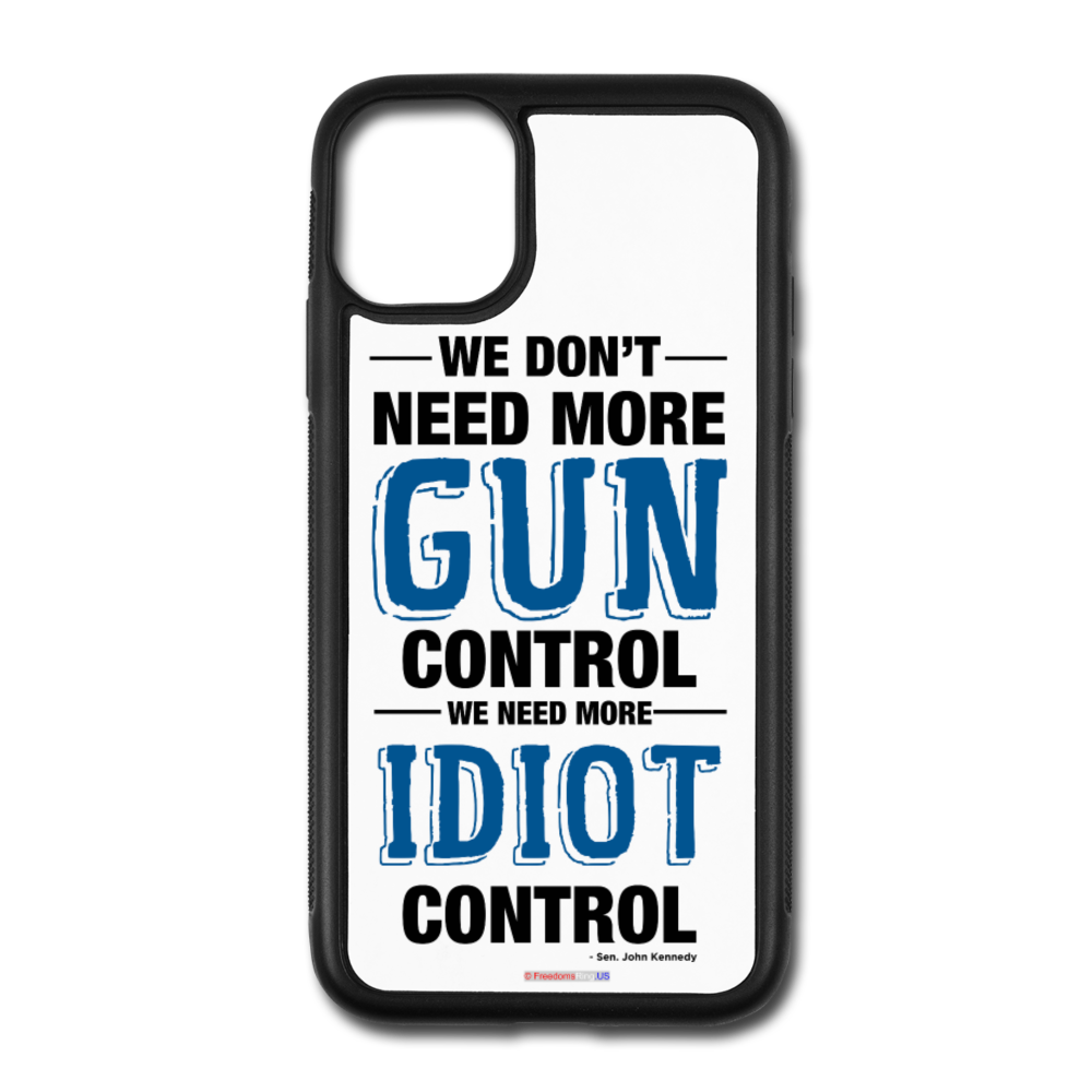 MORE IDIOT CONTROL - iPhone 11 Case - white/black