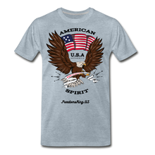 Load image into Gallery viewer, AMERICAN SPIRIT - Men&#39;s Premium T-Shirt - heather ice blue
