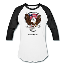 Load image into Gallery viewer, AMERICAN SPIRIT - Baseball T-Shirt - white/black
