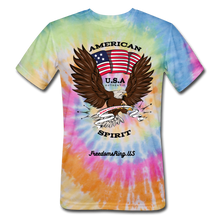 Load image into Gallery viewer, AMERICAN SPIRIT - Unisex Tie Dye T-Shirt - rainbow
