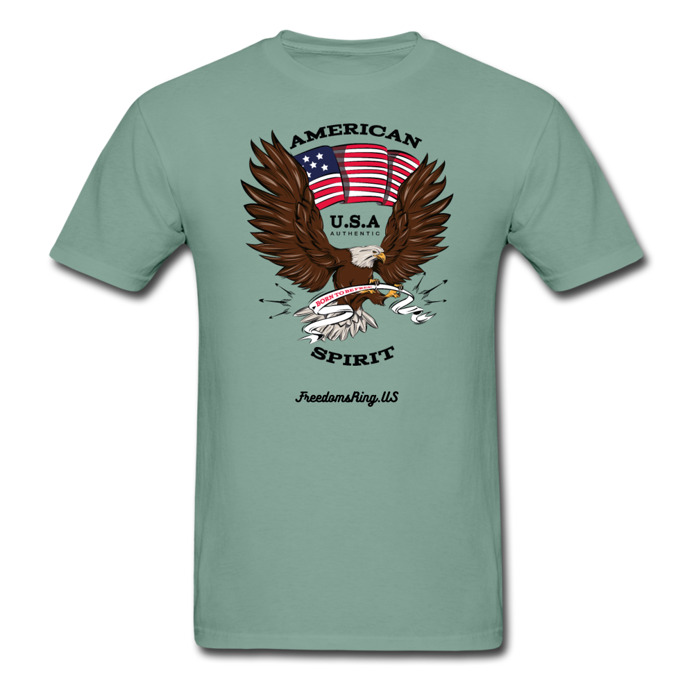 AMERICAN SPIRIT - Unisex ComfortWash Garment Dyed T-Shirt - seafoam green