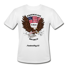 Load image into Gallery viewer, AMERICAN SPIRIT - Men’s Moisture Wicking Performance T-Shirt - white
