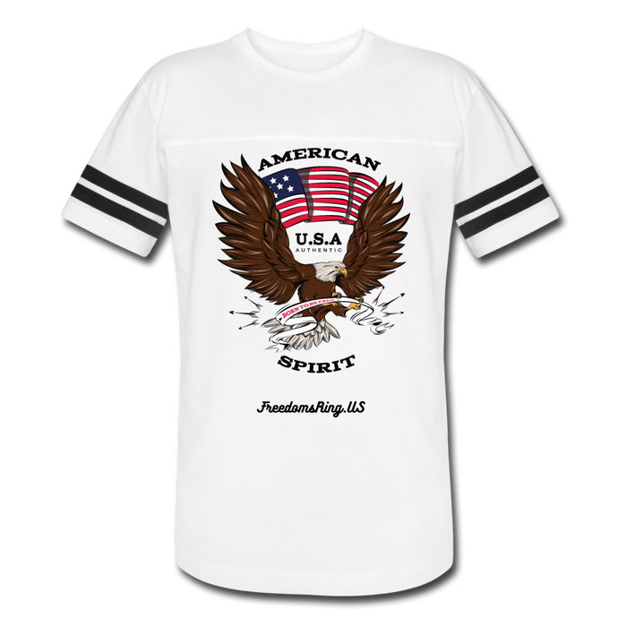 AMERICAN SPIRIT - Vintage Sport T-Shirt - white/black