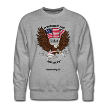 Load image into Gallery viewer, AMERICAN SPIRIT - Men’s Premium Sweatshirt - heather gray
