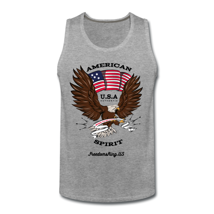 AMERICAN SPIRIT - Men’s Premium Tank - heather gray